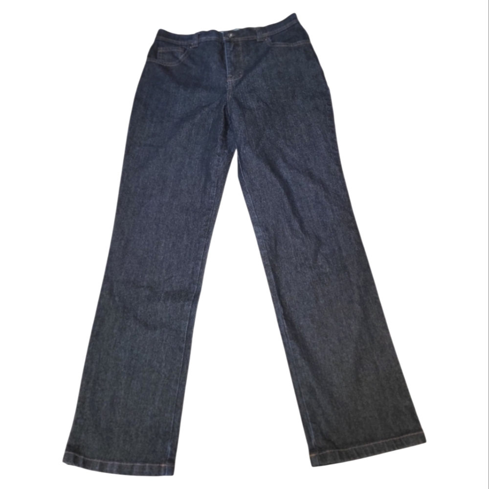 Charter Club Dark Blue Classic Straight Leg Jeans - Size 8P